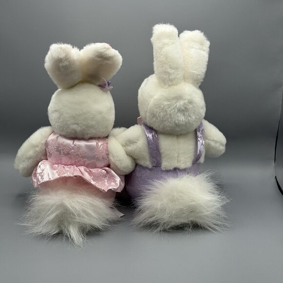 Main Joy Plush Bunny Rabbit Pair Vintage 13" NO SOUND OR LIGHTS Peter Rabbit - Picture 5 of 10